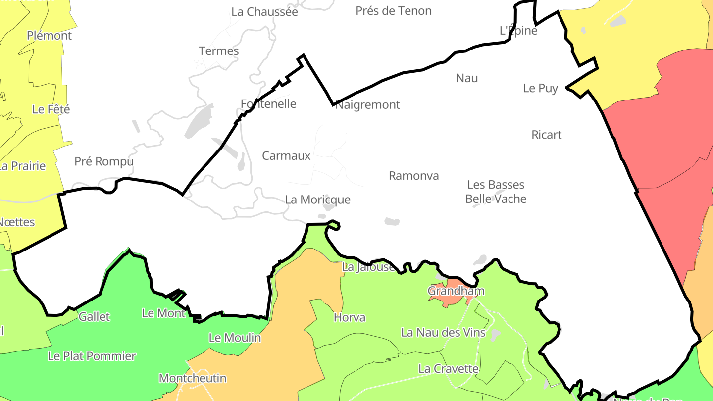 Carte des prix de l'immobilier Senuc