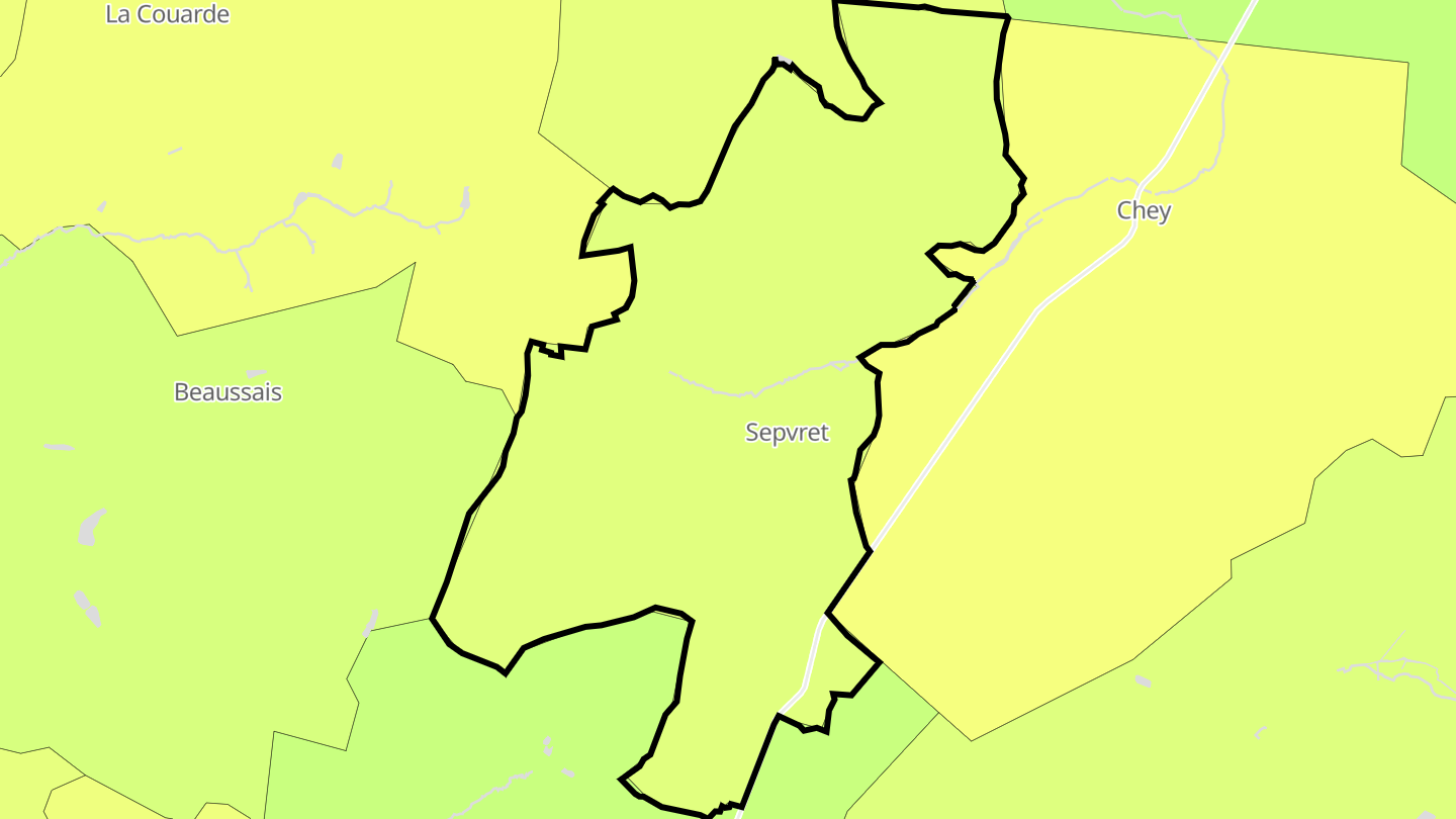 Carte des prix de l'immobilier Sepvret