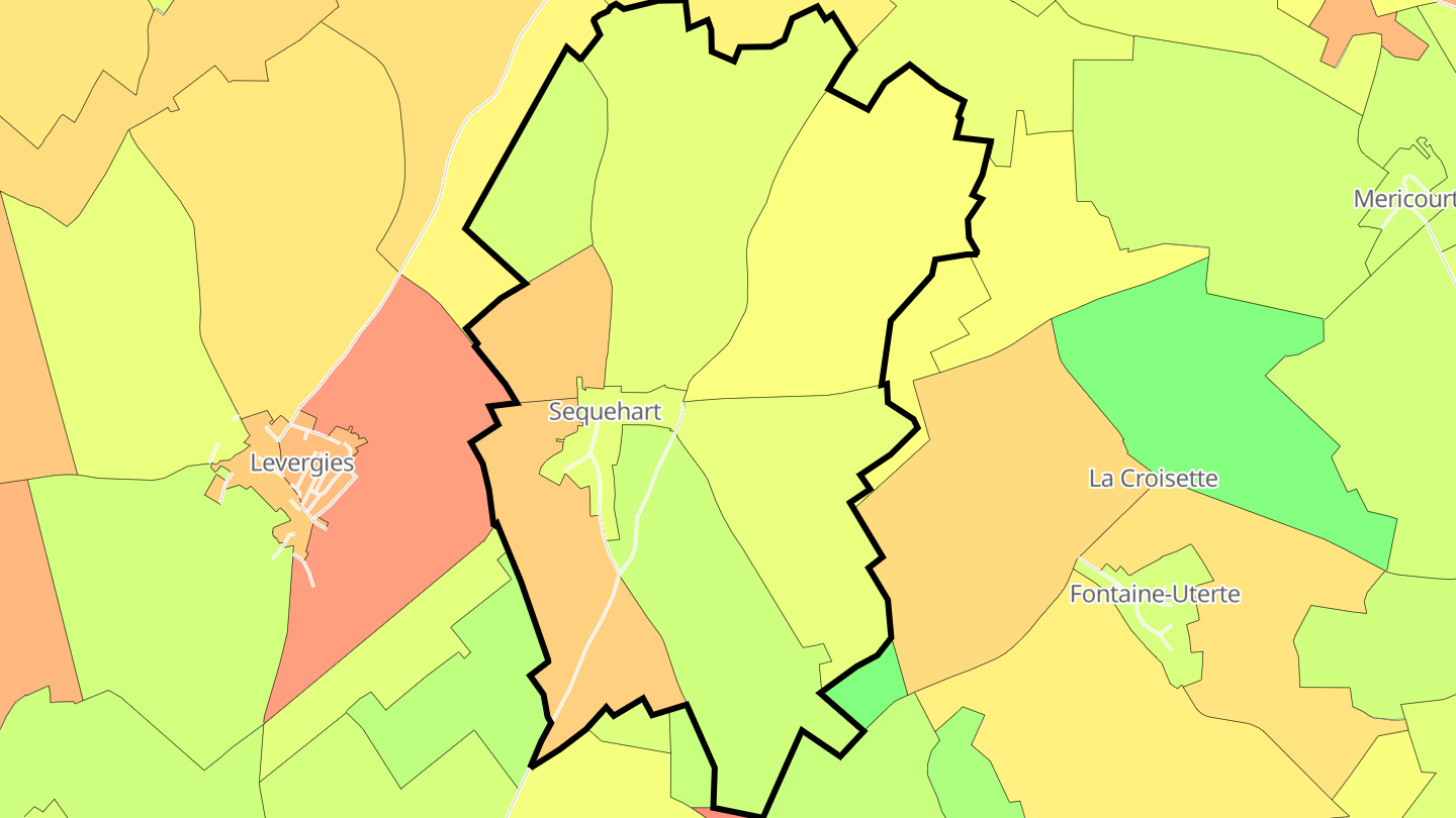 Carte des prix de l'immobilier Sequehart