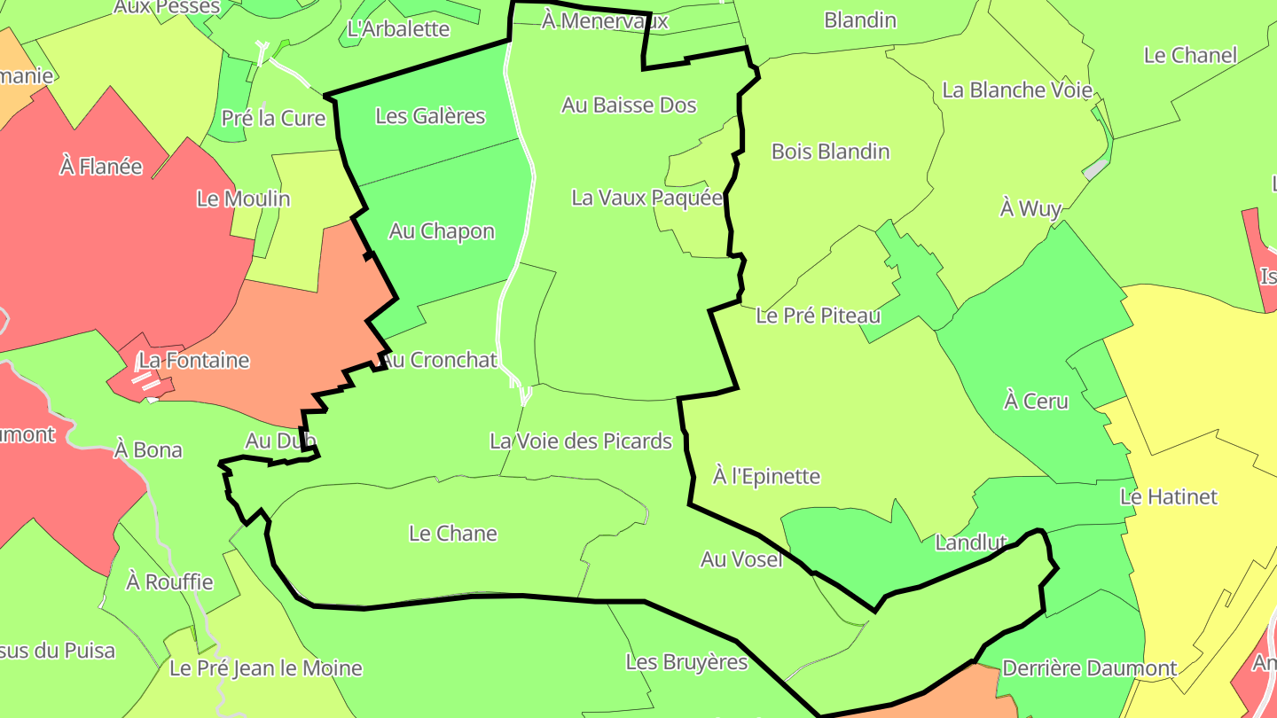 Carte des prix de l'immobilier Seraucourt