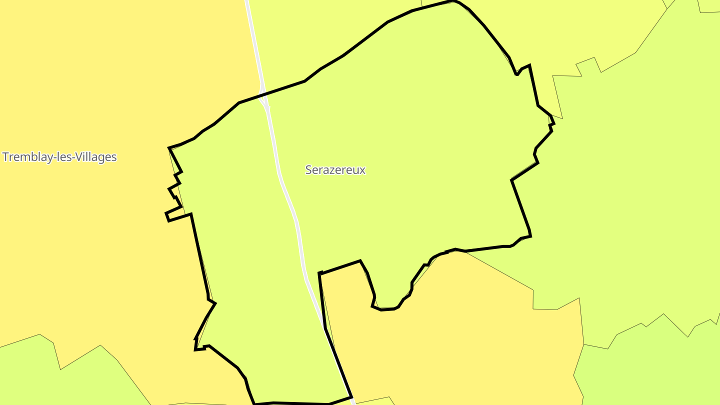 Carte des prix de l'immobilier Serazereux