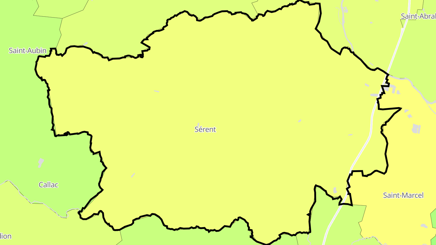 Carte des prix de l'immobilier Sérent