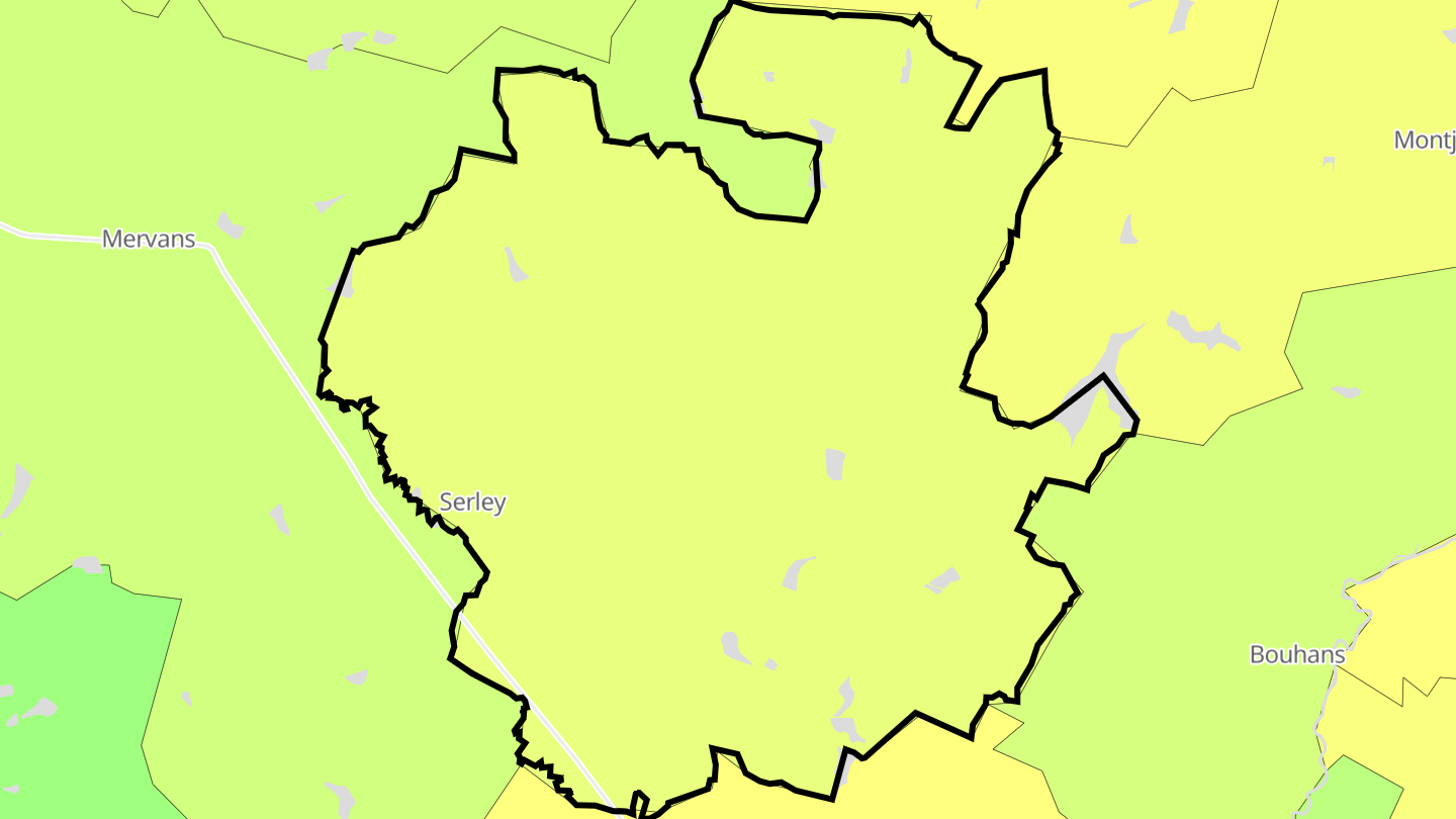 Carte des prix de l'immobilier Serley