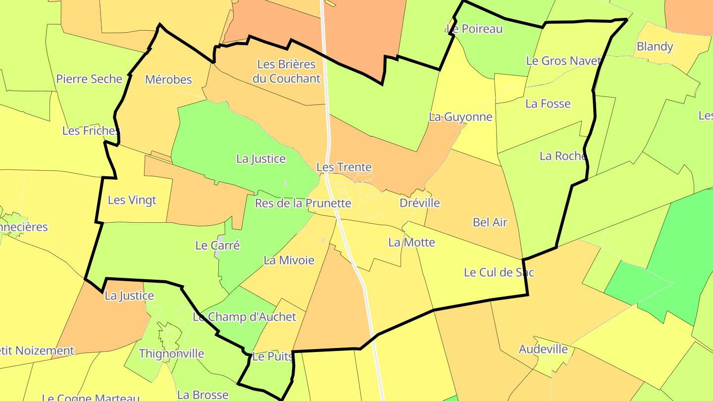 Carte des prix de l'immobilier Sermaises