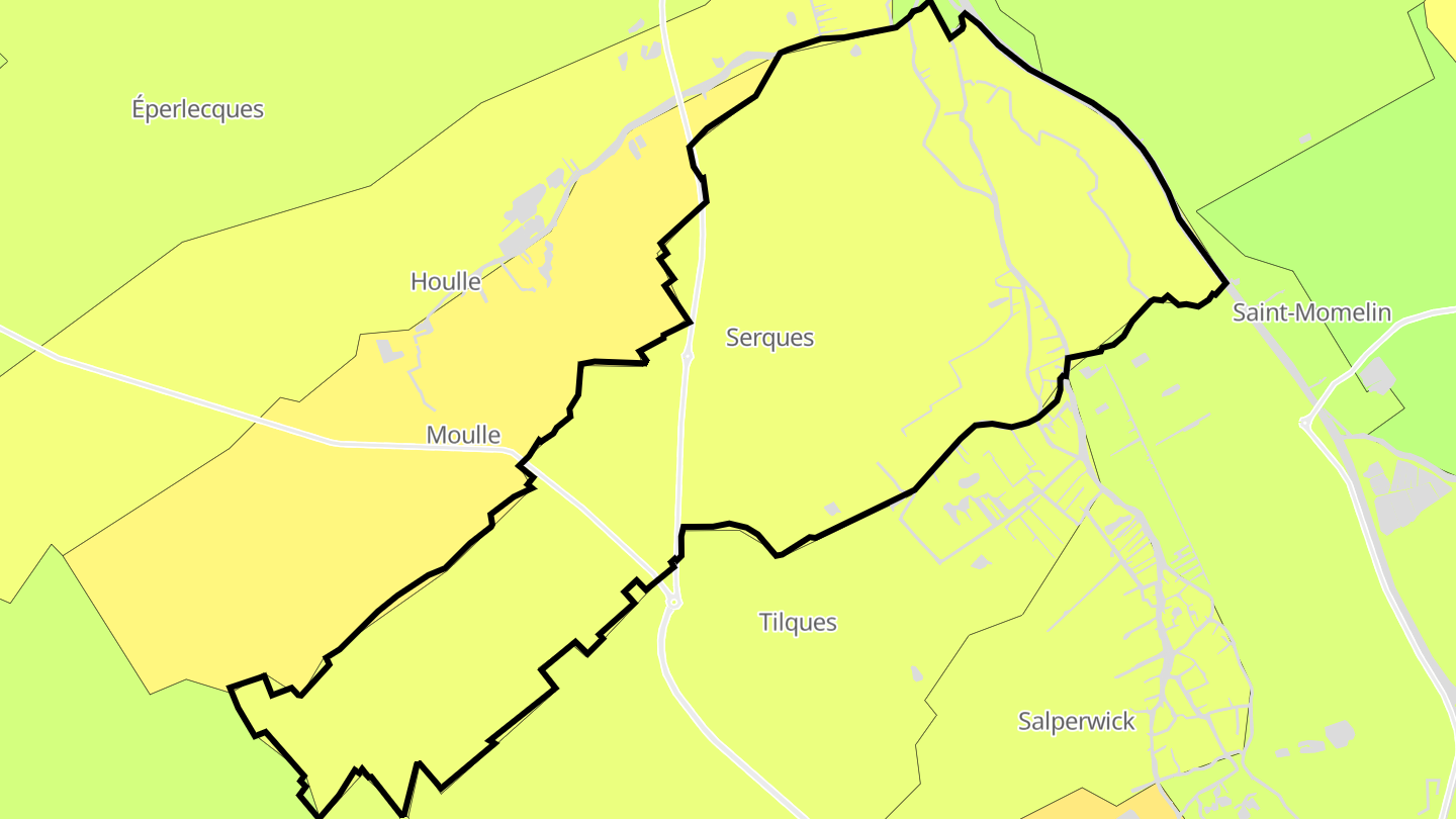 Carte des prix de l'immobilier Serques
