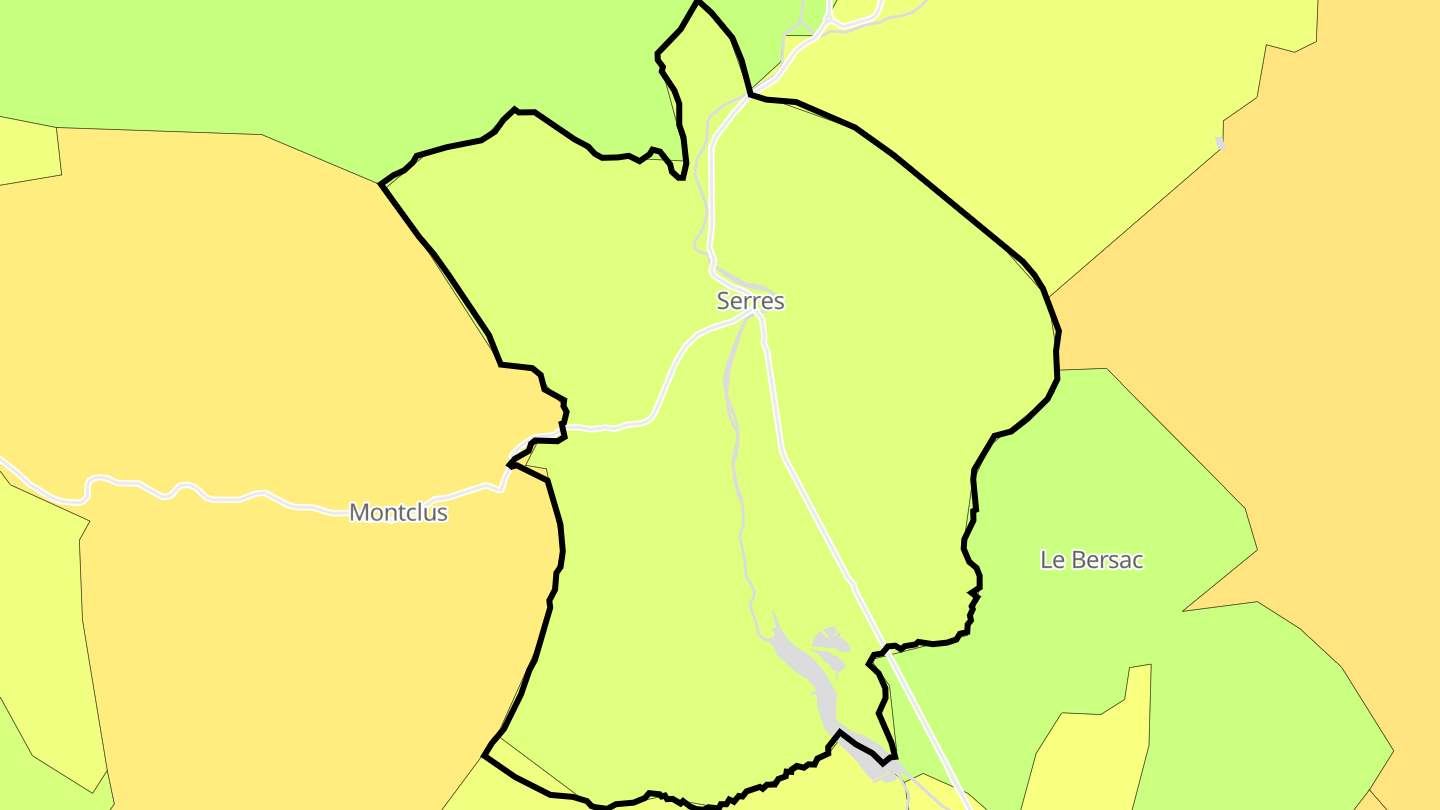 Carte des prix de l'immobilier Serres