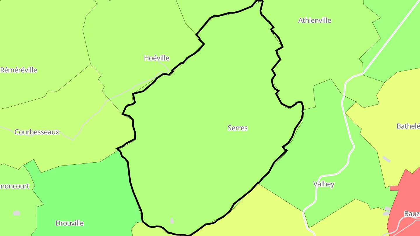 Carte des prix de l'immobilier Serres