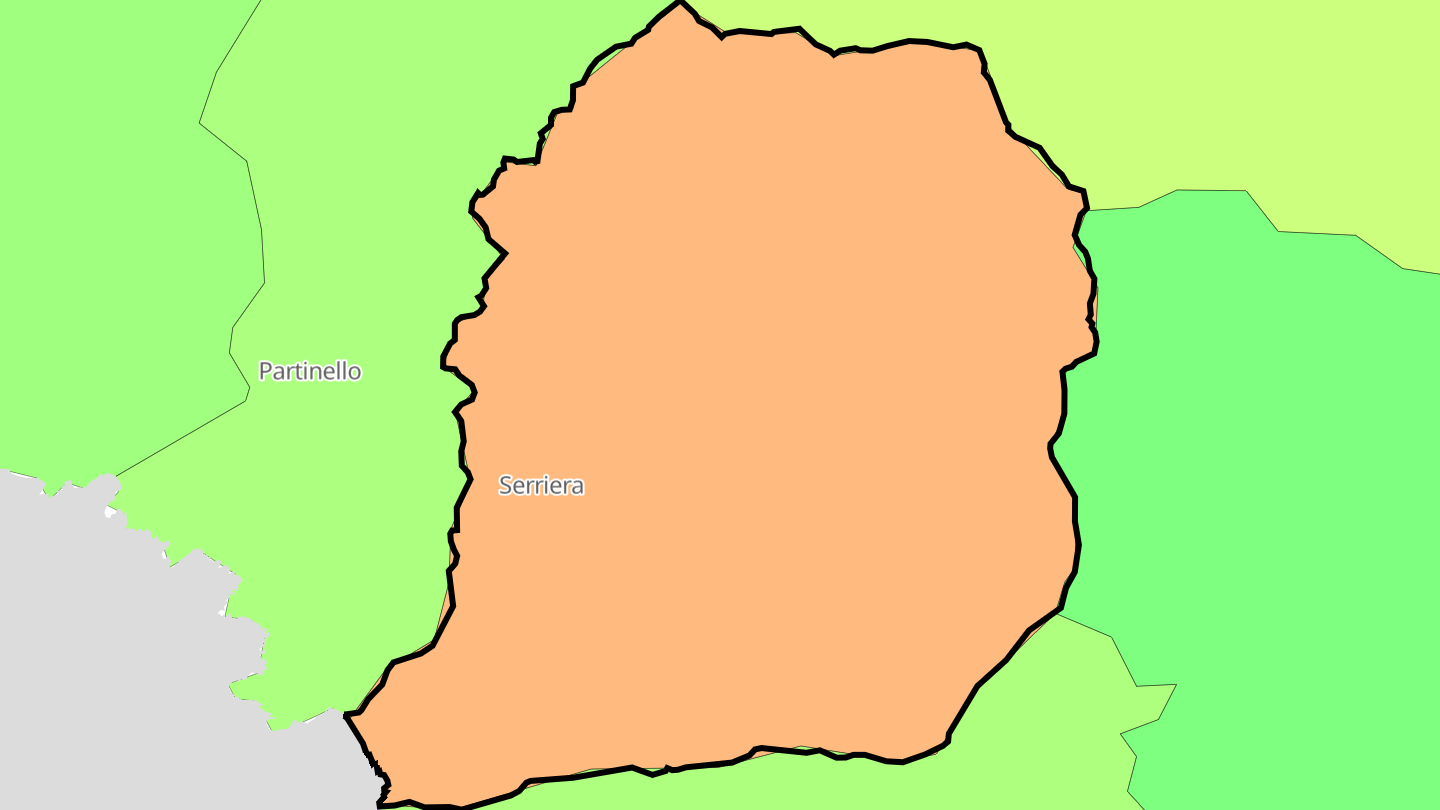 Carte des prix de l'immobilier Serriera