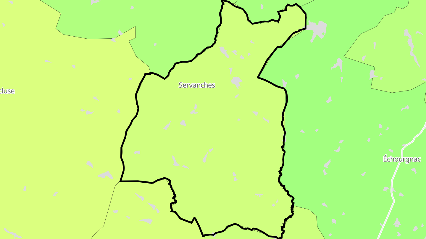 Carte des prix de l'immobilier Servanches