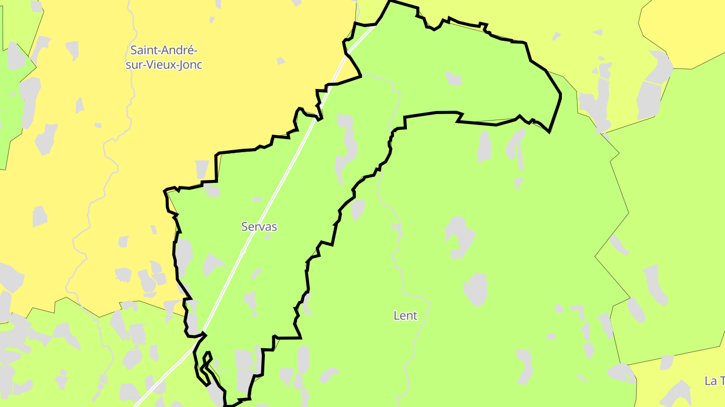 Carte des prix de l'immobilier Servas