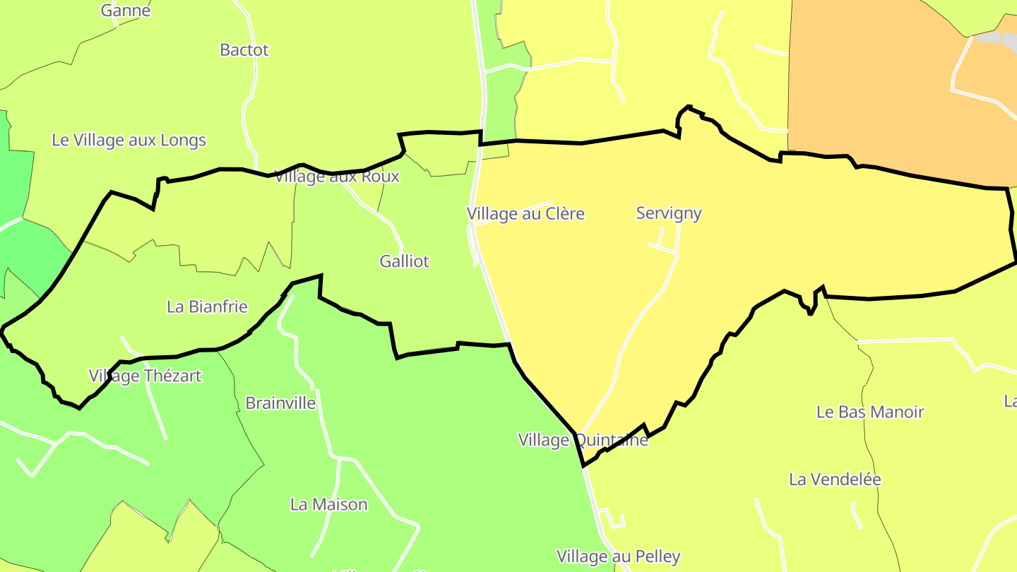 Carte des prix de l'immobilier Servigny