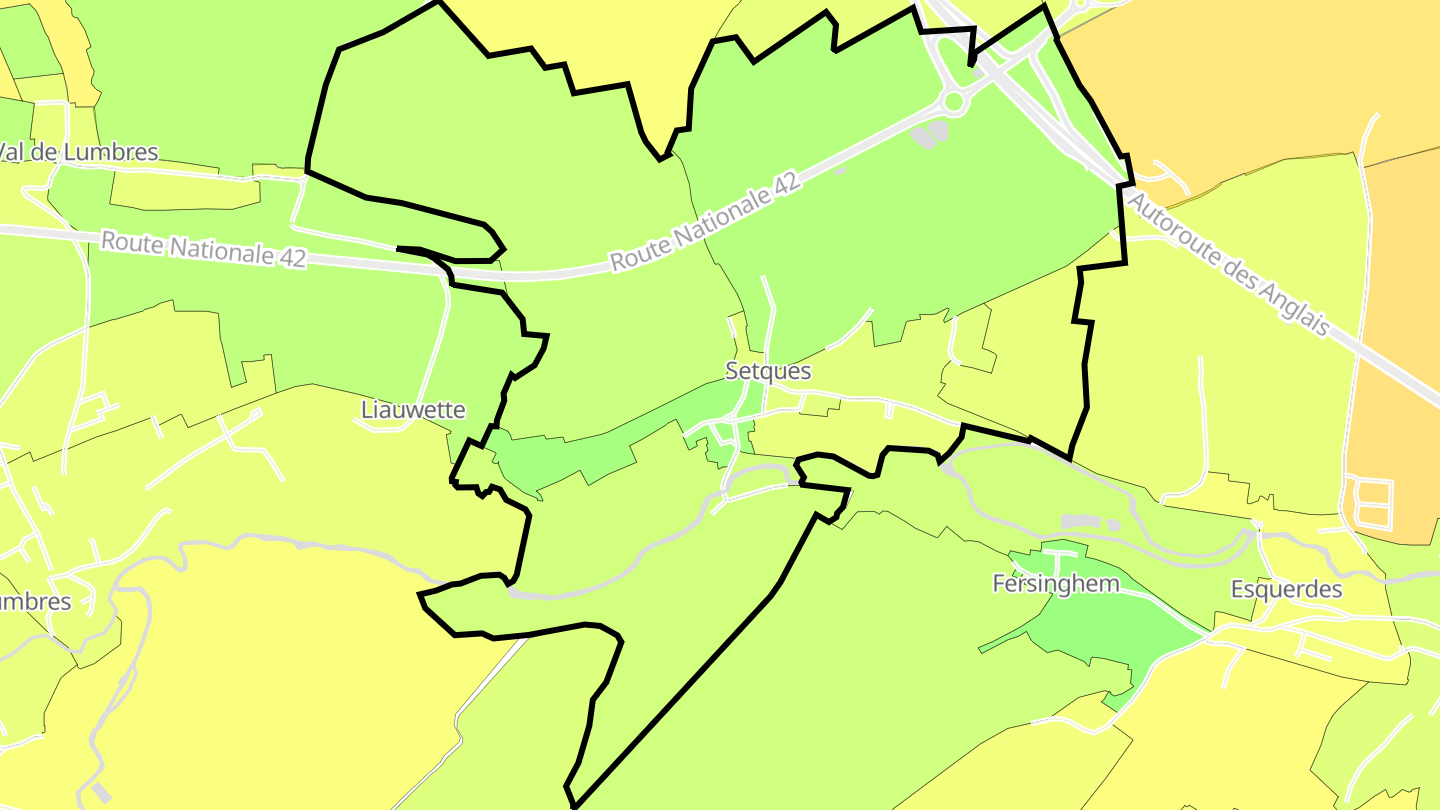 Carte des prix de l'immobilier Setques