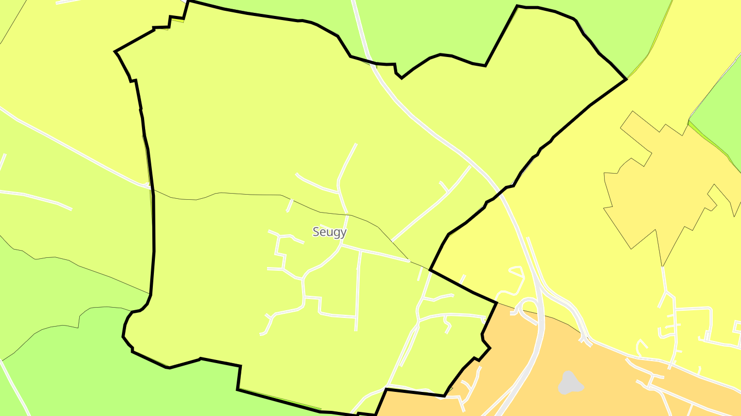 Carte des prix de l'immobilier Seugy