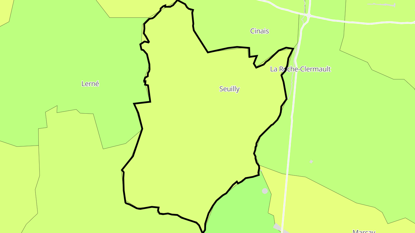 Carte des prix de l'immobilier Seuilly