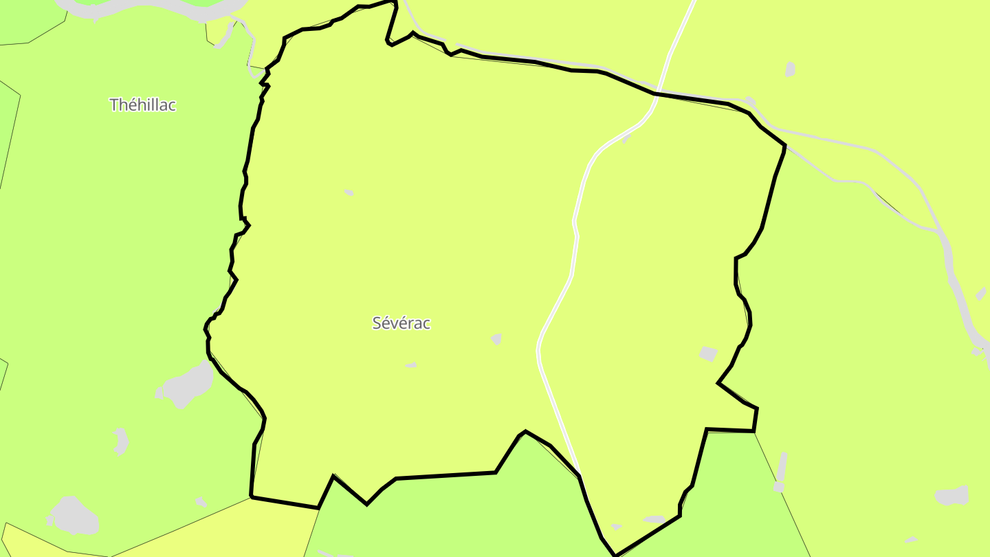 Carte des prix de l'immobilier Sévérac