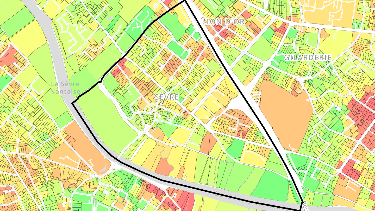 Carte des prix de l'immobilier Sèvre