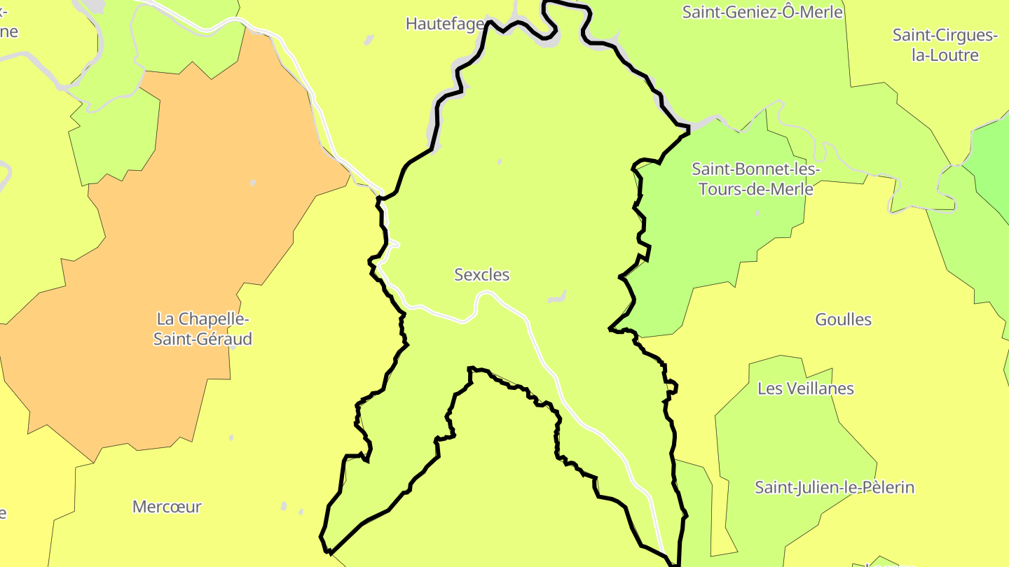 Carte des prix de l'immobilier Sexcles