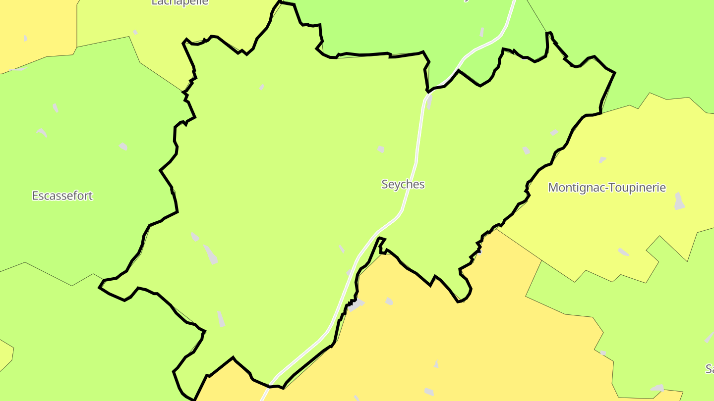 Carte des prix de l'immobilier Seyches