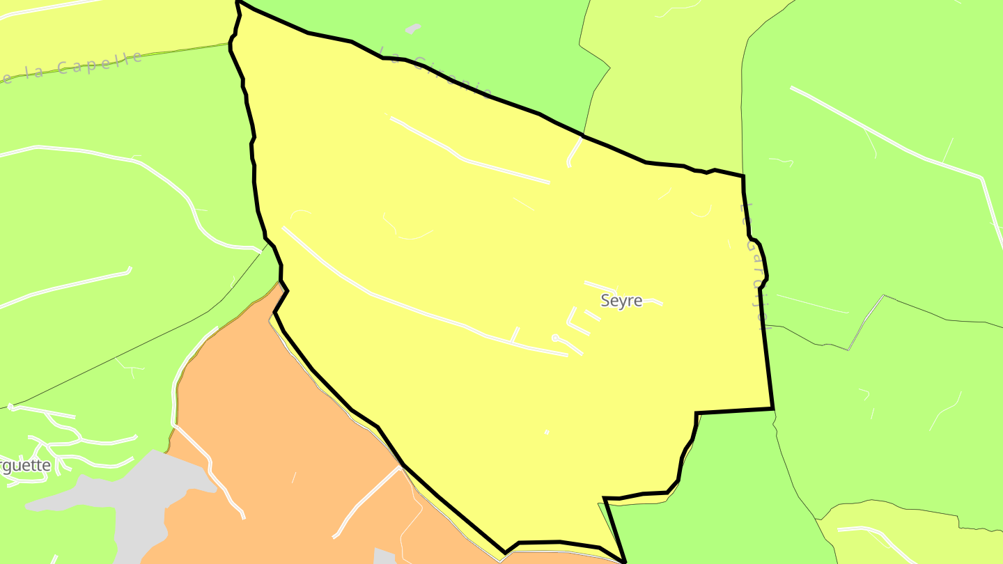 Carte des prix de l'immobilier Seyre