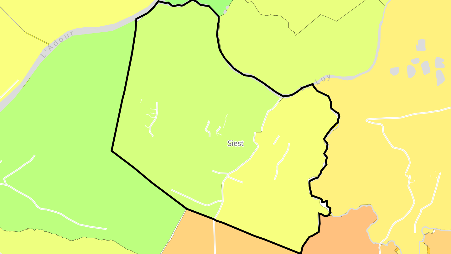 Carte des prix de l'immobilier Siest