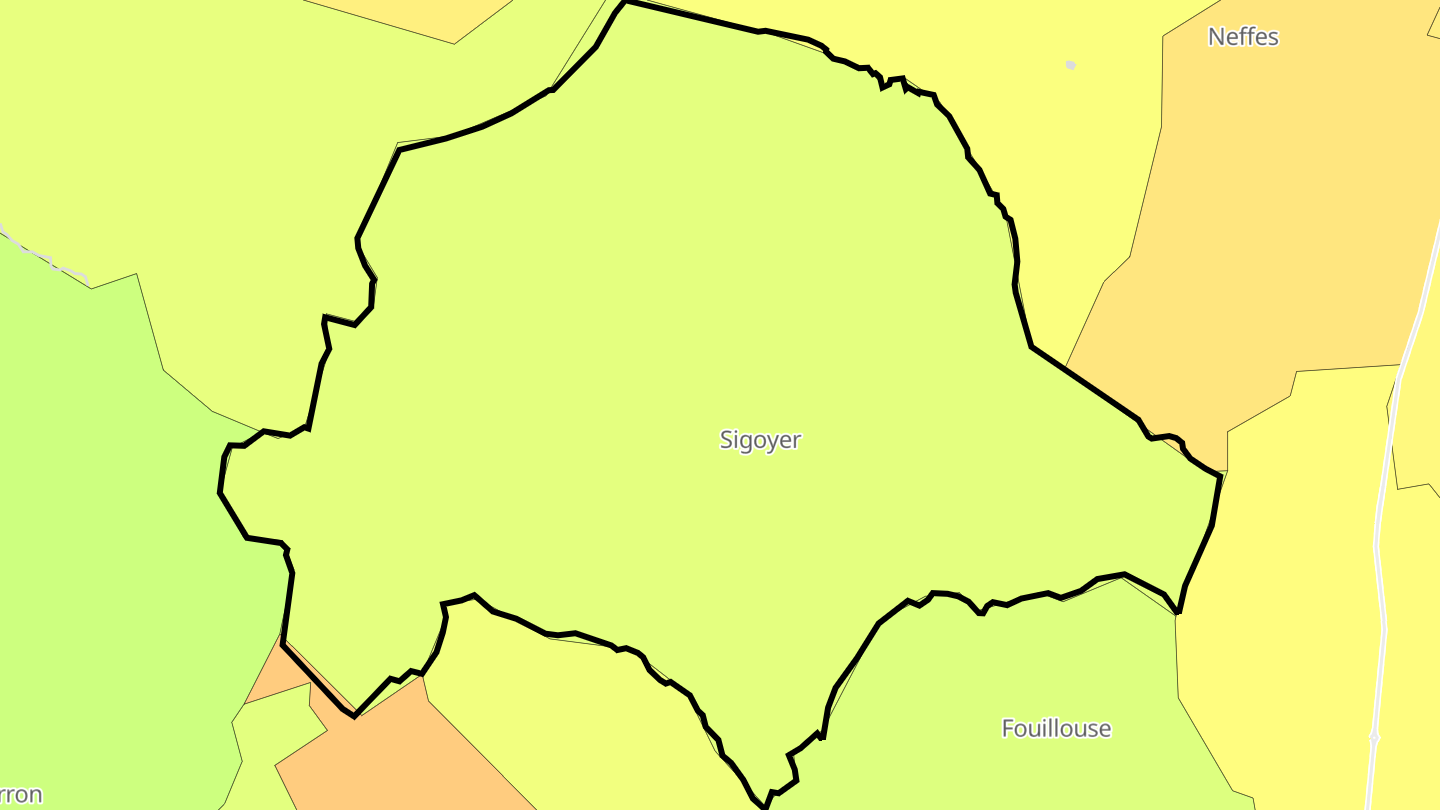 Carte des prix de l'immobilier Sigoyer