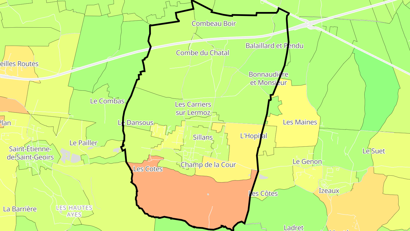Carte des prix de l'immobilier Sillans