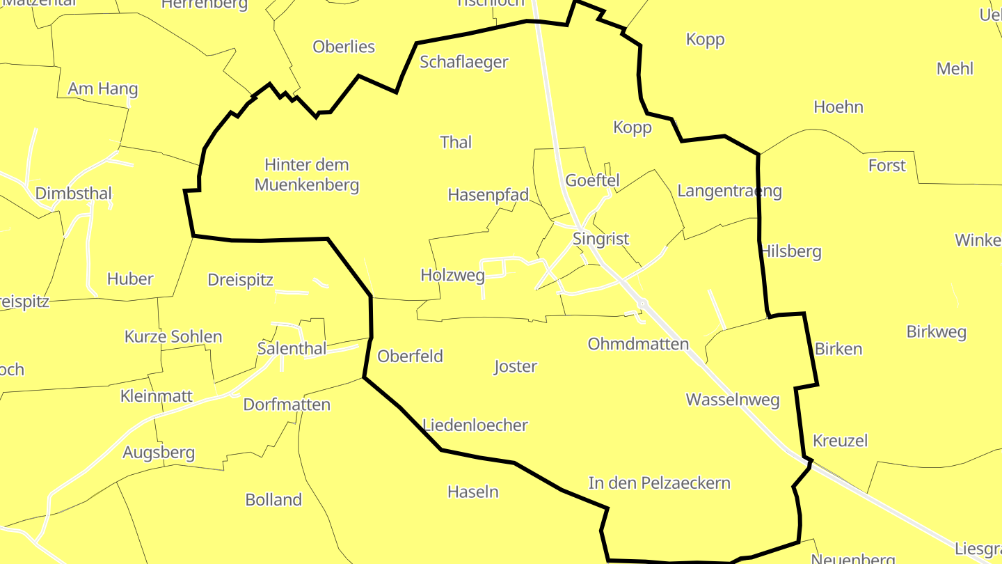 Carte des prix de l'immobilier Singrist