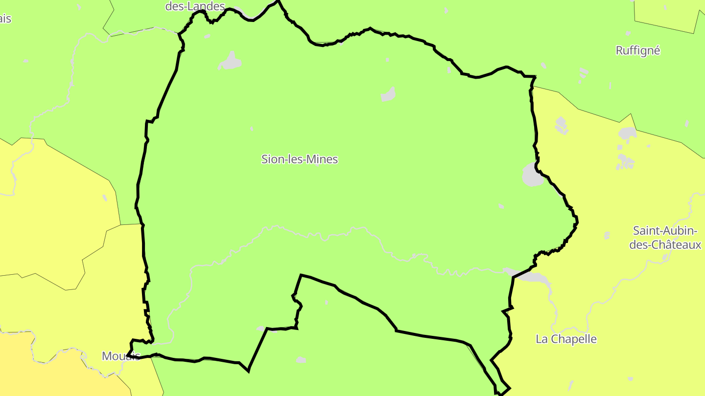 Carte des prix de l'immobilier Sion-les-Mines
