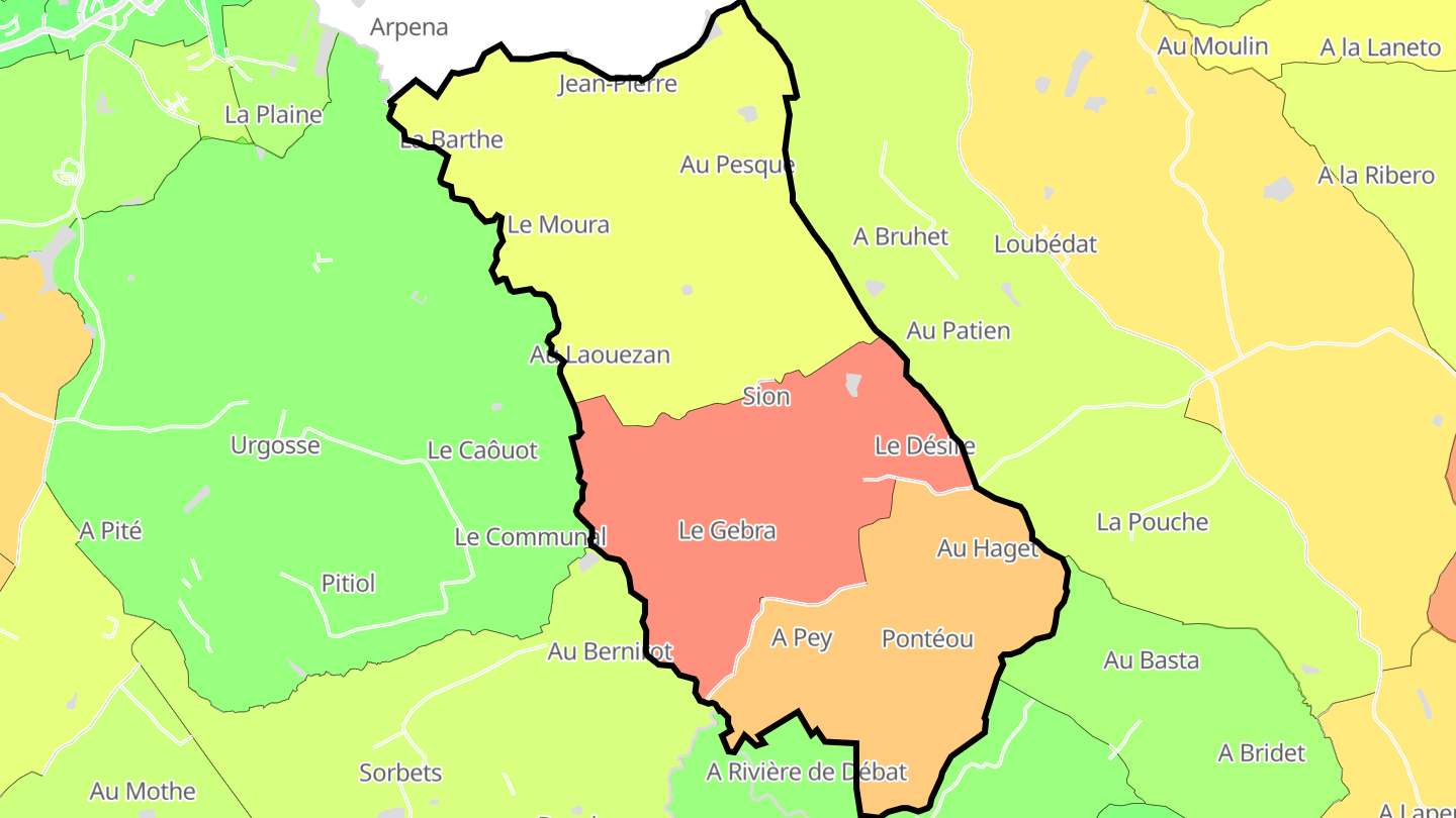 Carte des prix de l'immobilier Sion