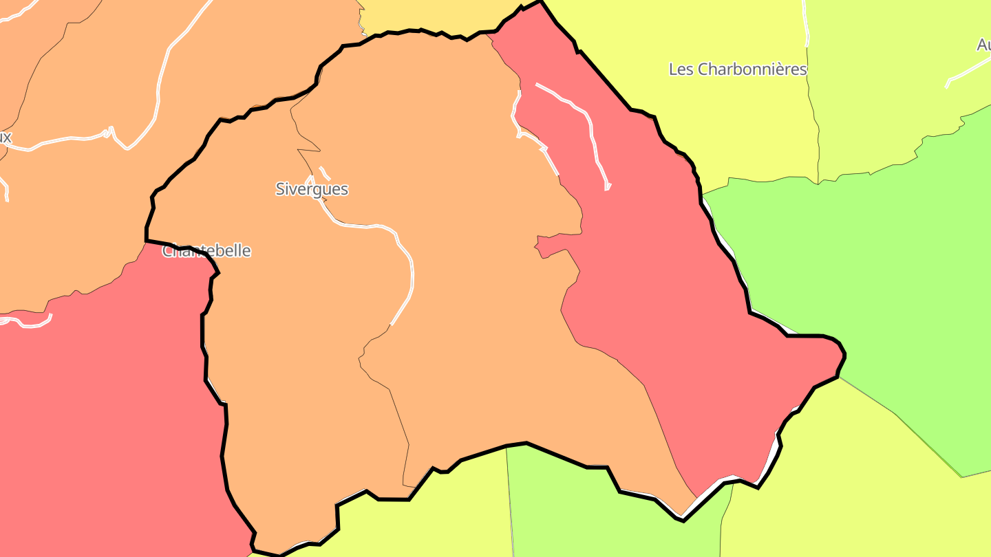 Carte des prix de l'immobilier Sivergues