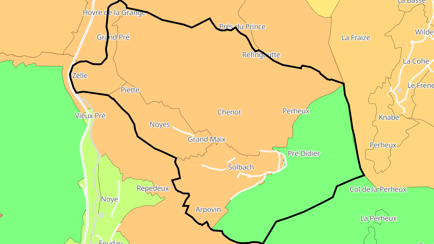 Carte des prix de l'immobilier Solbach