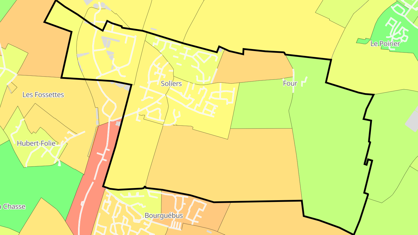Carte des prix de l'immobilier Soliers