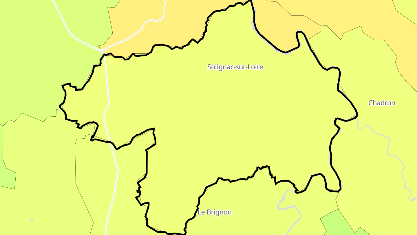 Carte des prix de l'immobilier Solignac-sur-Loire
