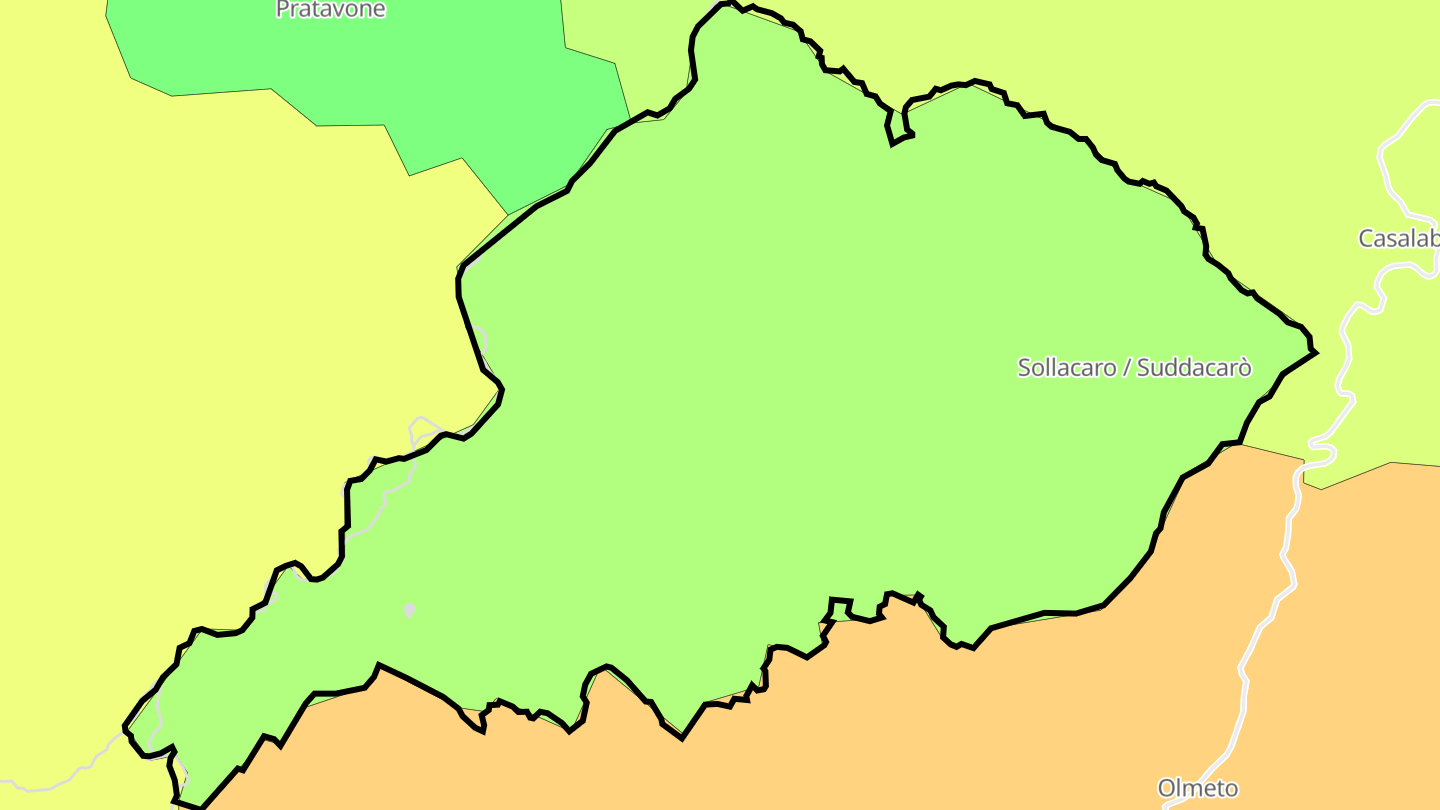Carte des prix de l'immobilier Sollacaro
