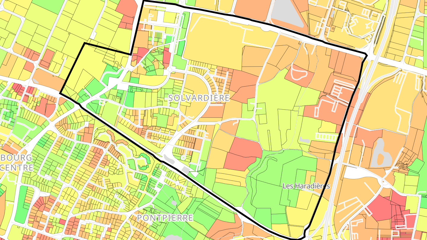 Carte des prix de l'immobilier Solvardière