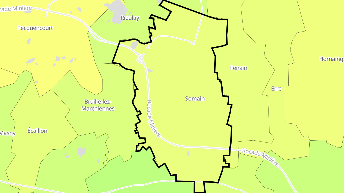 Carte des prix de l'immobilier Somain