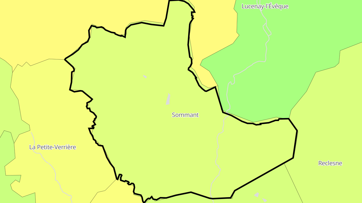 Carte des prix de l'immobilier Sommant