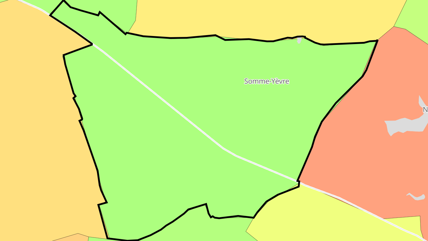 Carte des prix de l'immobilier Somme-Yèvre