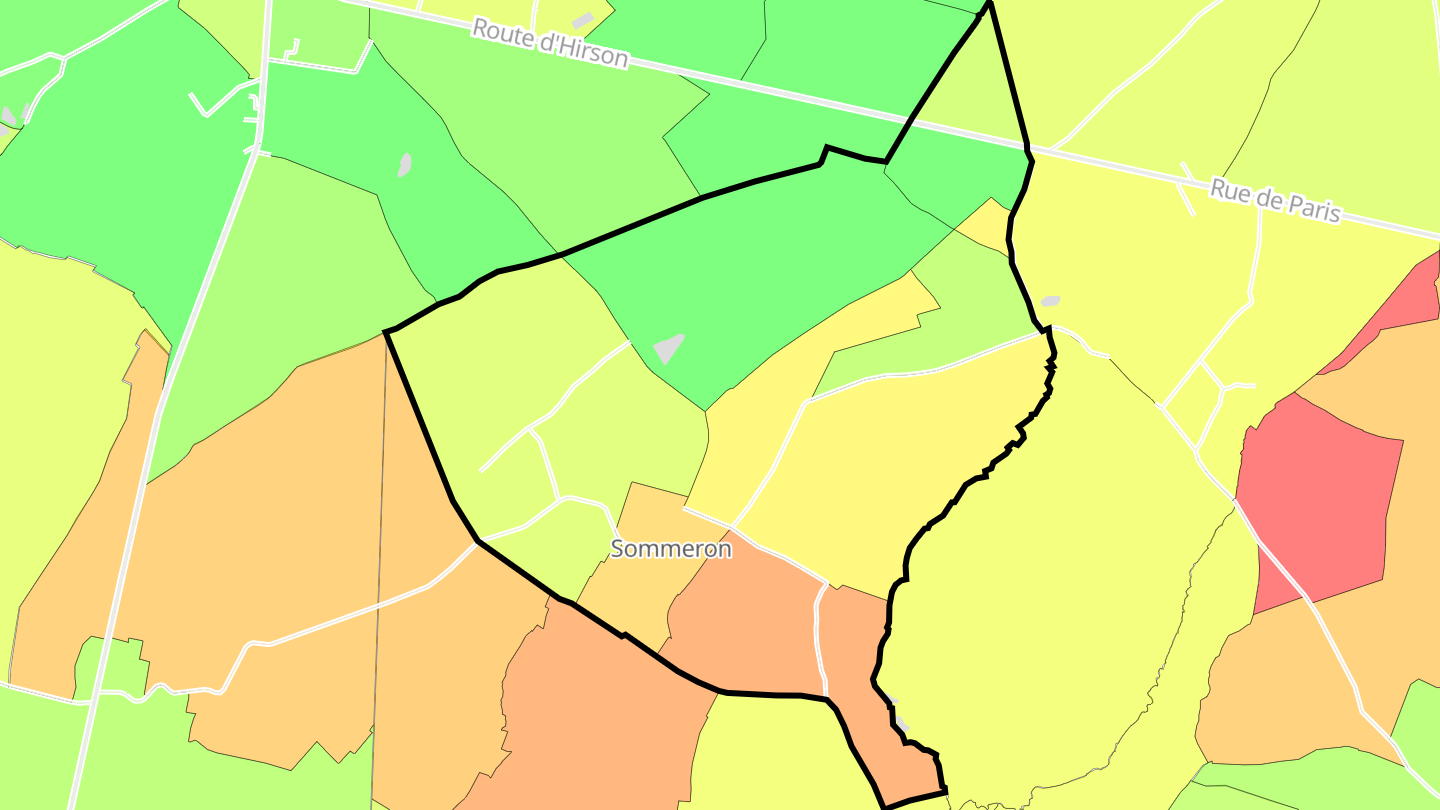 Carte des prix de l'immobilier Sommeron