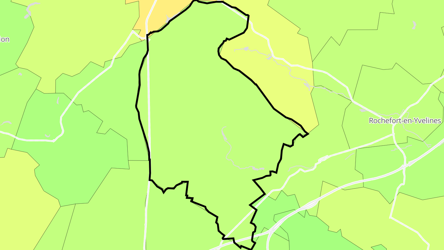Carte des prix de l'immobilier Sonchamp