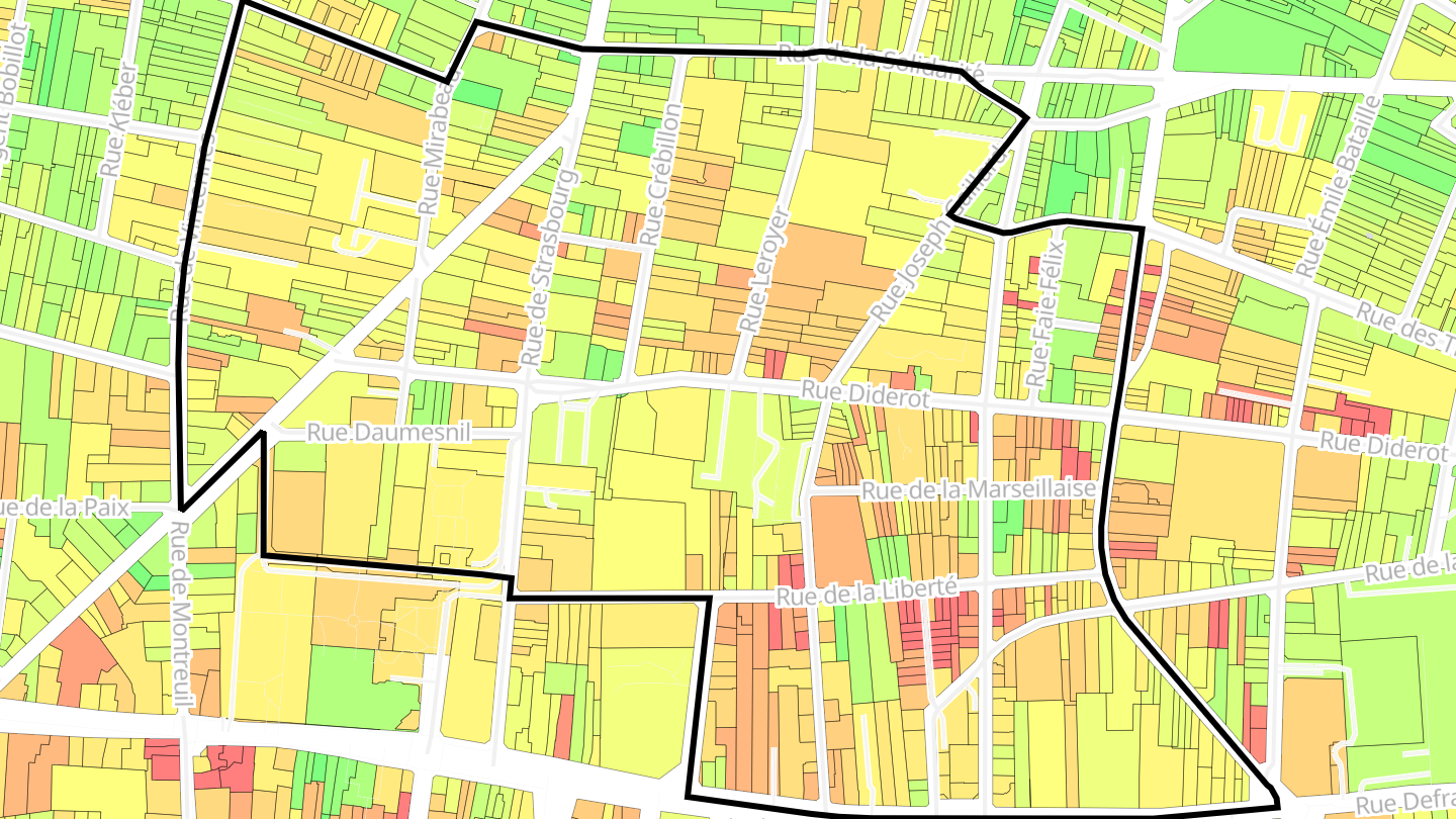 Carte des prix de l'immobilier Sorano