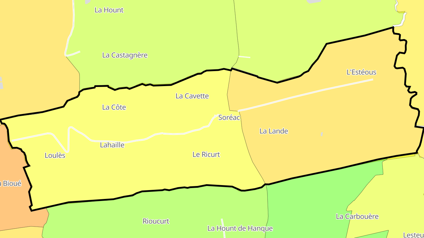 Carte des prix de l'immobilier Soréac