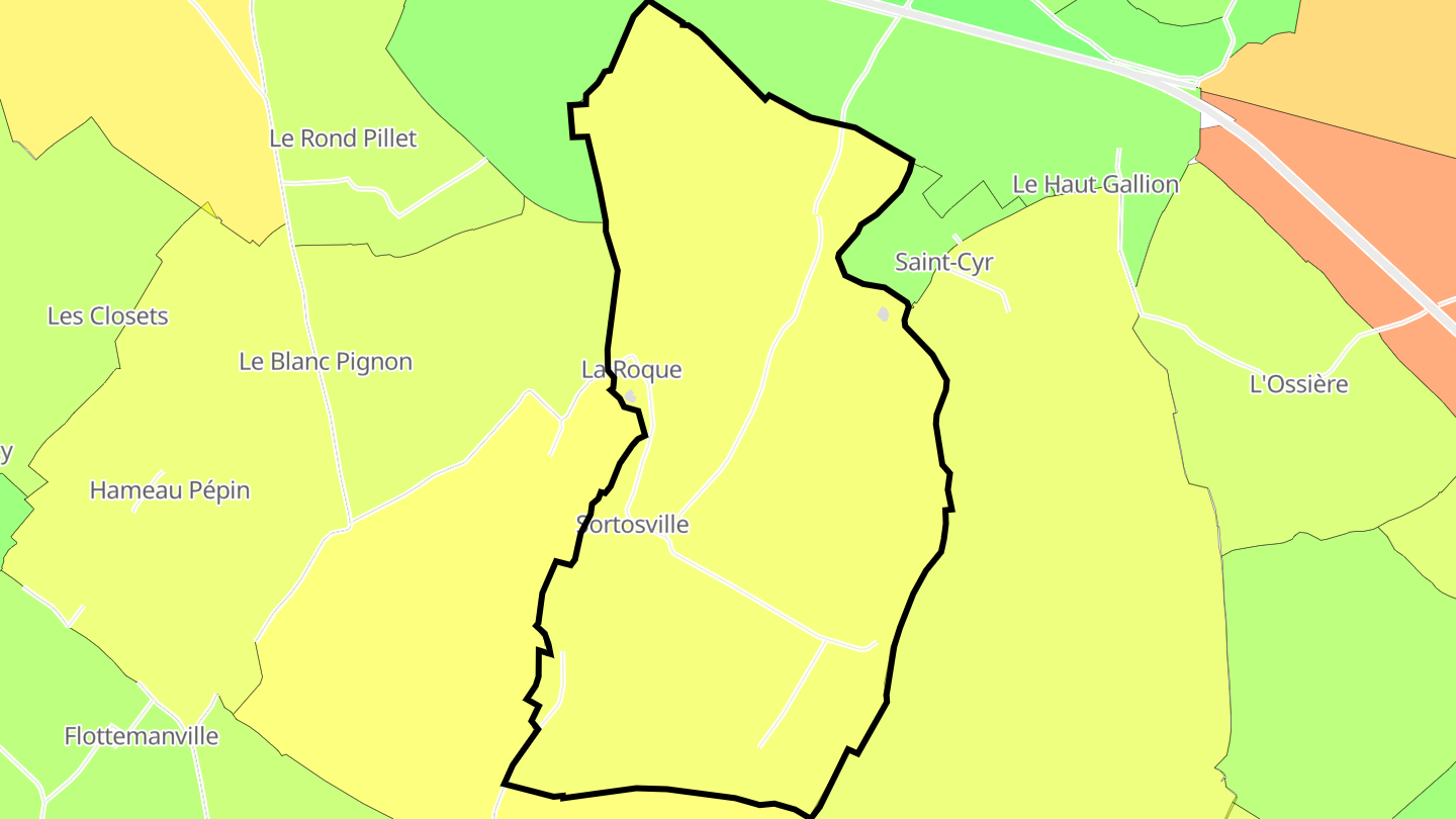 Carte des prix de l'immobilier Sortosville