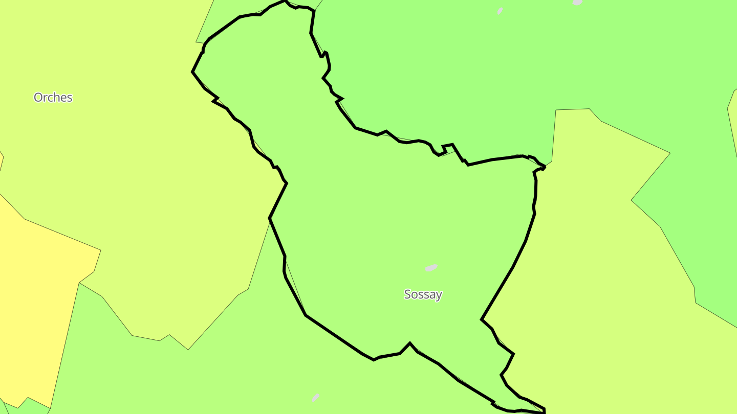 Carte des prix de l'immobilier Sossay