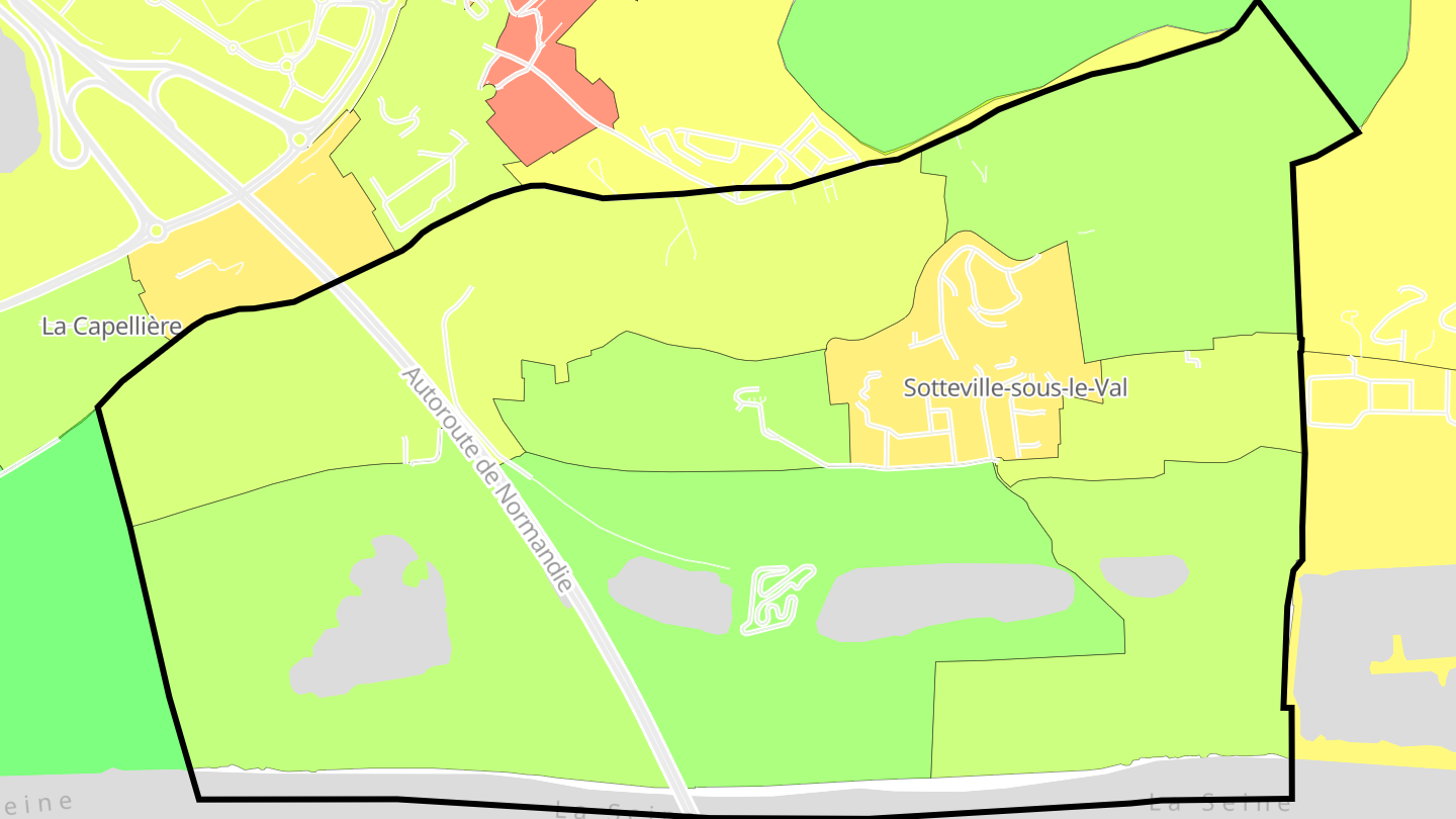 Carte des prix de l'immobilier Sotteville-sous-le-Val