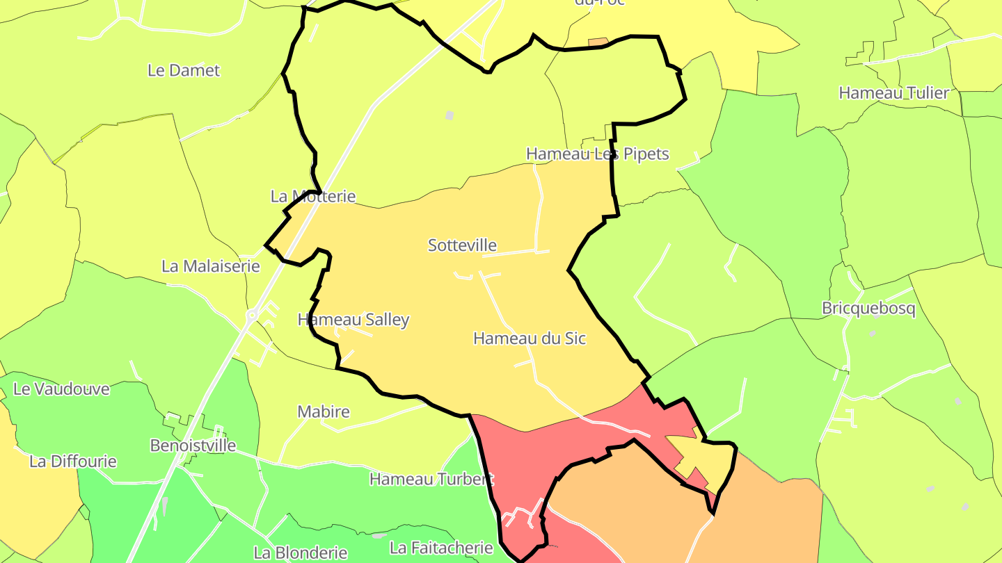 Carte des prix de l'immobilier Sotteville