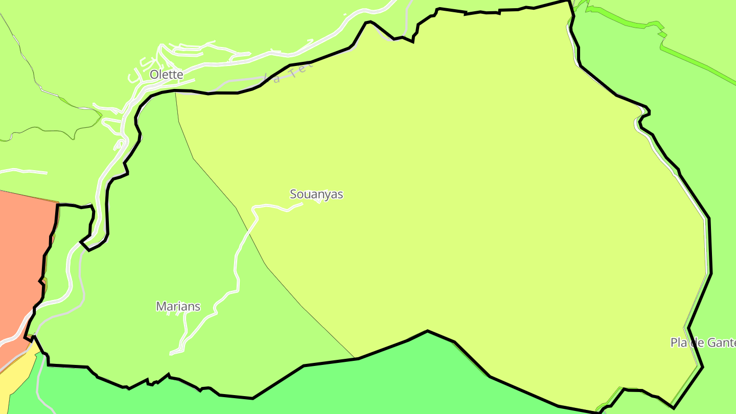 Carte des prix de l'immobilier Souanyas