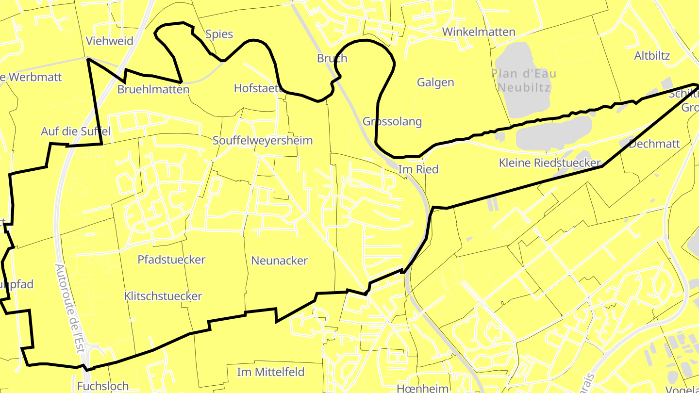 Carte des prix de l'immobilier Souffelweyersheim