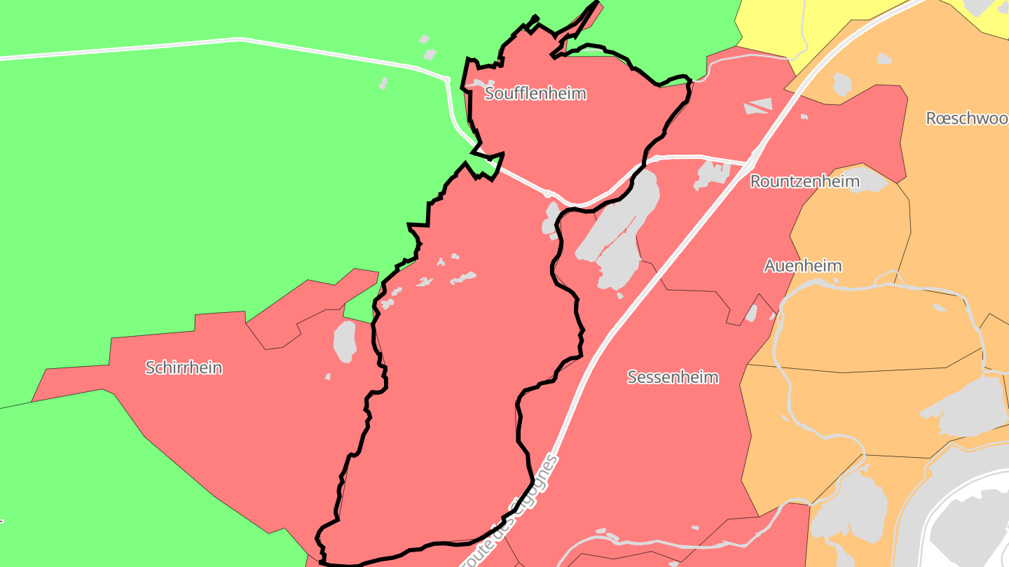 Carte des prix de l'immobilier Soufflenheim
