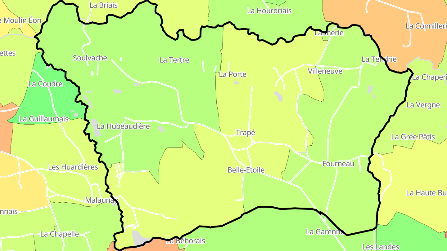 Carte des prix de l'immobilier Soulvache